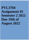 PVL3704 Assignment 01 Semester 2 2022 