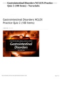  Gastrointestinal Disorders NCLEX Practice Quiz 2 &lpar;100 Items&rpar; - Nurseslabs