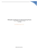 Philosophies and Theories for Advanced Nursing Practice 3rd Edition Butts Test Bank graded A