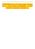 NURS3260 Evolve Fundamentals Practice Exam 2 QUESTIONS &ANSWERS LATEST UPDATE 2022&sol;2023 GRADED A&plus;