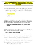  HESI OB Questions ALL SOLUTION 100&percnt; CORRECT SPRING FALL -2022 LATEST ANSWERS GUARANTEED GRADE A&plus;