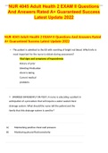 NUR 4045 Adult Health 2 EXAM II Questions And Answers Rated A&plus; Guaranteed Success Latest Update 2022