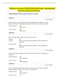 NURS 6501Final Exam&ndash; Question and Answers &lpar;Correct Answers&rpar;&period;