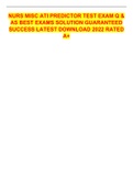 NURS MISC ATI PREDICTOR TEST EXAM Q & AS BEST EXAMS SOLUTION GUARANTEED SUCCESS LATEST DOWNLOAD 2022 RATED A&plus;