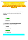NUR 202 RN&Tab;VATI TEST EXAM QUESTIONS & ANSWERS BEST EXAM SOLUTION SATISFACTION GUARANTEED SUCCESS LATEST UPDATE 2022&sol;2023 GRADED A&plus;