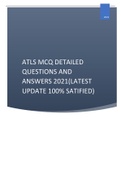 ATLS MCQ DETAILED QUESTIONS AND ANSWERS 2021&lpar;LATEST UPDATE 100&percnt; SATIFIED&rpar;