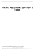 PVL2602 Assignment 2 Semester 1 & 2 2022