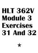 HLT 362V-Statistics Module 3 Exercises 31 And 32&period;