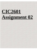 CIC2601-Computer Integration In The Classroom Assignment 02 Latest 2022.