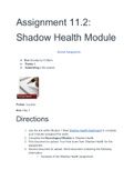 NURS 612 N612 A11.2 Neuro notes (Assignment 11.2: Shadow Health Module)