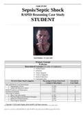 Case Study Sepsis, Septic Shock, RAPID Reasoning Case Study, STUDENT, Jack Holmes, 72 years old, (Latest 2021) Correct Study Guide, Download to Score A