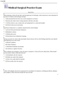 Medical-Surgical Practice Exam QUESTIONS