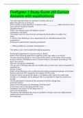Firefighter 1 & Firefighter 2 Bundled Exams with complete solutions&lpar;All exam versions and study guides are here&rpar;