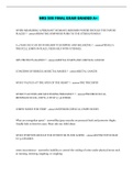 NRS 509 FINAL EXAM GRADED A&plus; 