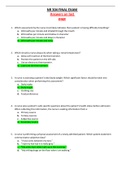 NR 304  FINAL COMPREHENSIVE EXAM PRACTICE QUESTIONS AND ANSWERS ON THE LAST PAGE