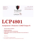 LCP4801 ASSIGNMENT 1 SEMESTER 2 2022