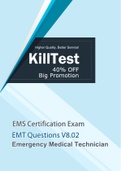 Exam (elaborations) EMT FISDAP (TETB 2022) (3 VERS)(100% VERIFIED Q&A 