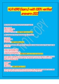 NUR 4590 Exam 2-with 100&percnt; verified answers-2022