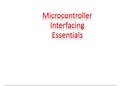Microcontroller Interfacing Essentials