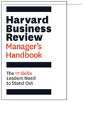 [eBook] The Harvard Business Review Manager’s Handbook: The 17 Skills Leaders Need to Stand Out [Pdf]