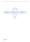 Essay Unit 8 - Promoting Public Health. Assignment 1  
