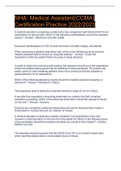 NHA&colon; Medical Assistant&lpar;CCMA&rpar; Certification Practice 2022&sol;2023