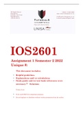 IOS2601 Assignment 1 Semester 2 2022