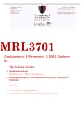 MRL3701  Assignment 1 Semester 2 2022 