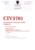 CIV3701Assignment 1 Semester 2 2022 