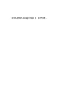 ENG1502 Assignment 1 - 170958 .