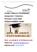 TLI4801 ASSIGNMENT 1 SEMESTER 1 GUIDE YEAR 2024.. CALL 