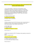 HESI PN Maternity Exam Pack Best for 2022 Exam Questions With Correct And Verified Answers
