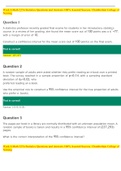 Week 6 Math 225n Statistics Questions and Answers 100% Assured Success. Chamberlain College of Nursing