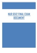 Exam (elaborations) NURS6512 FINAL EXAM DOCUMENT
