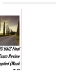 Exam (elaborations) nurs6512 Final Exam Review compiled