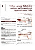 Detailed note of surface making , radiological anatomy , comparison of upperlimb and lower limb with images