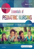test bank for Wongs Essentials of Pediatric Nursing, 10th edition, Hockenberry