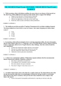 NURS 403&sol;2022 PRIMERA PARTE COMMUNITY FINAL EXAM REVIEW PROFE - COPY&period; QUESTIONS AND ANSWERS