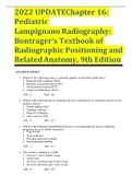 2022 UPDATE Chapter 03: Abdomen Lampignano: Bontrager’s Textbook of Radiographic Positioning and Related Anatomy, 9th Edition