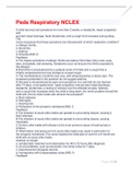 Peds Respiratory NCLEX