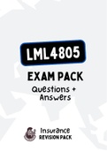 LML4805 - EXAM PACK (Questions and Answers for 2011-2022) (With Summary Notes)