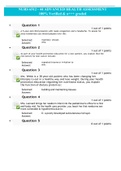 NURS 6512N -44 Advanced Health Assessment Latest Update 2022 Questions and Answers &vert; 100&percnt; Verified & graded a&plus;&plus;&plus;&excl;&excl;&excl;