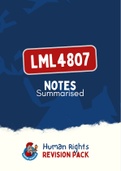 LML4807 - Notes (Summary)