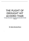 The Plight of Drought Hit Achhro Thar