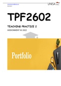TPF2602 ASSIGNMENT 50 (PORTFOLIO) 2022