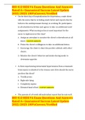 BIO 412 HESI V6 Exam Questions And Answers Rated A&plus; Guaranteed Success Latest Update 2022&sol;2023 100&percnt;Correct&sol;Verified 
