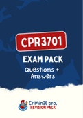 CPR3701 - EXAM PACK (Questions and Answers for 2013-2022)