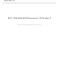 Exam &lpar;elaborations&rpar; EXIT HESI 2022   EXAM Answered 100 Graded A