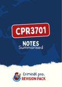 CPR3701 - Criminal Procedure NOtes