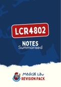 LCR4802 - Summarised NOtes
